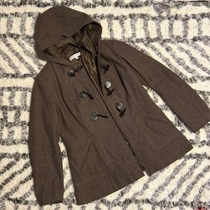 New York and Company Wool Peacoat Jacket with toggles
